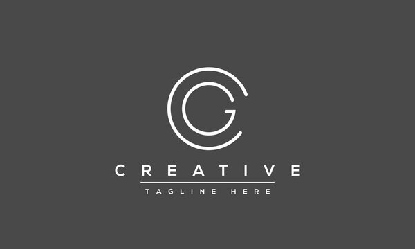 CG Letter Logo Design. Creative Modern C G GC Letters icon vector Illustration.