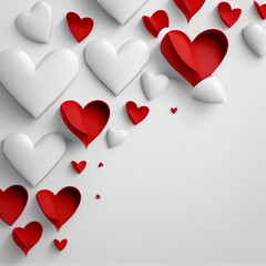 hearts background San Valentine day concept