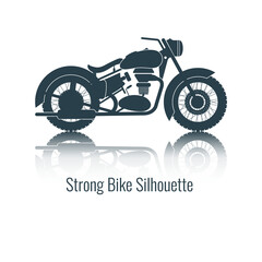Strong Bike Silhouette PNG