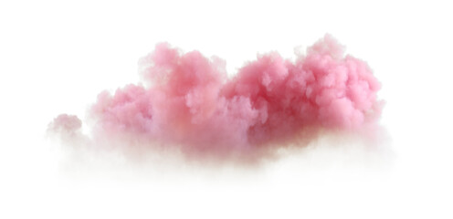 Pink clouds pastel atmosphere on transparent backgrounds 3d rendering png - obrazy, fototapety, plakaty