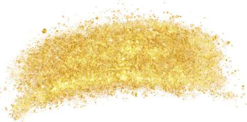 Gold brush sprinkles shiny