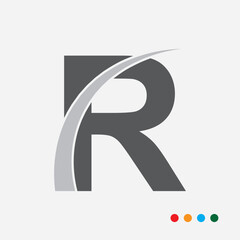 R letter logo design