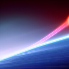 Fototapeta premium object speed of light across an planet 4D