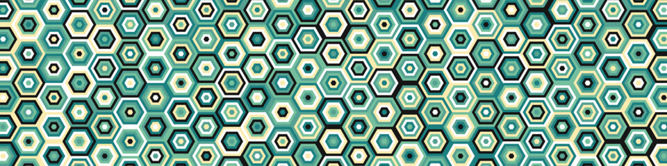 Hexagonal Maze pattern abstract illustration