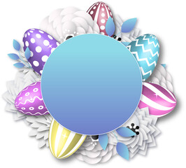 card with easter eggs