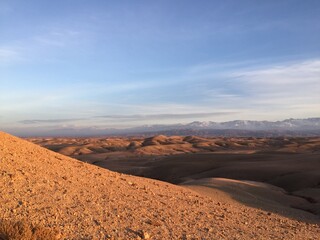 Fototapeta na wymiar landscape in the desert Morocco