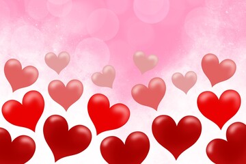 Valentine's Background red heart shape