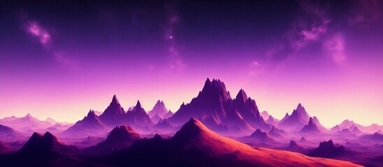 Obraz premium sunrise in mountains