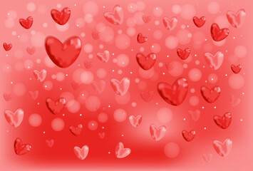 happy valentine's day with blur background.love illustration vector