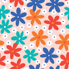 Spring floral pattern. Spring background. Floral seamless pattern