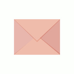 Message icon in flat style. Envelope design. Vector illustration