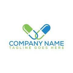 Hospital logo design with vector file.