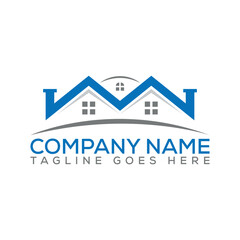 Real estate logo with vector file.