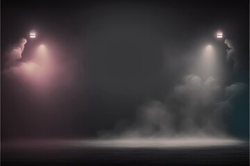 Stage with light and Fog
