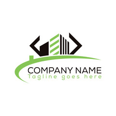 Real estate logo with vector file.