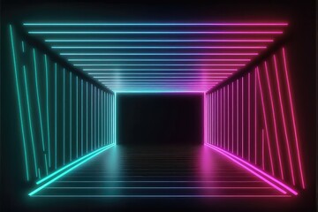 Neon Cyberpunk Background
