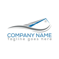 Real estate logo with vector file.