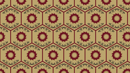 
Traditional Vintage geometric Pattern background, (antique, ancient, old, cultural, textile, fabric, damask, batik, tapestry, rug, carpet, cloth, fashion, silk, leather)