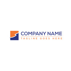 Financial logo design with vector file.