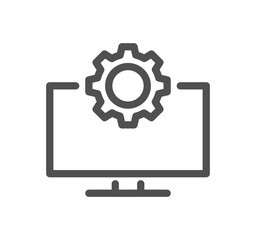 Setting and controls related icon outline and linear vector.