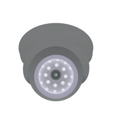 Surveillance camera lens. vector illustration
