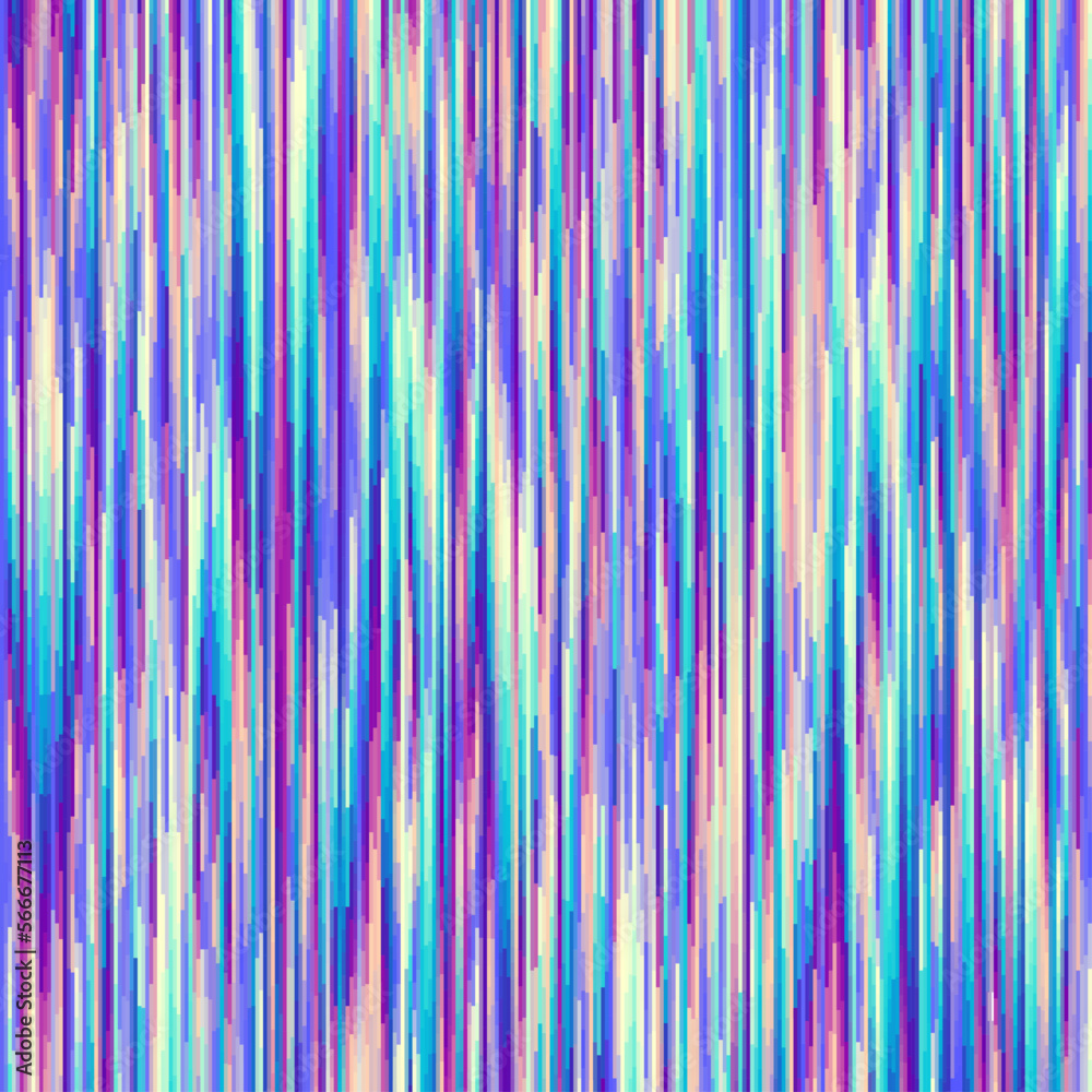 Poster Vector image with imitation of grunge datamoshing texture.