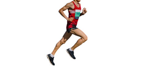 male athlete runner running race
