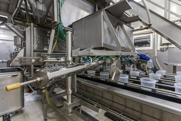 Closeup view of seaweed packaging system.