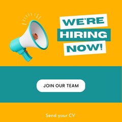 We are hiring, join our team illustration. 
