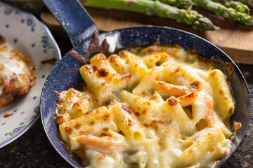Baked penn pasta with cheese