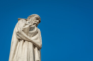 Fototapeta premium marble statue by the famous Venetian architect and Ubanist Michele Sanmicheli (1484-1559) - Verona, Veneto province, northern Italy