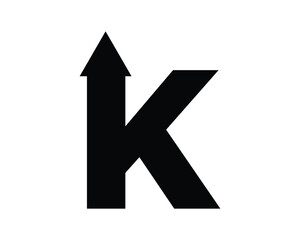 K letter vector element creative design template element