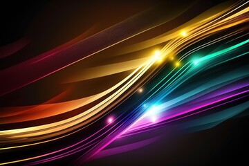 Colorful abstract backgrounds with color line bars and depth