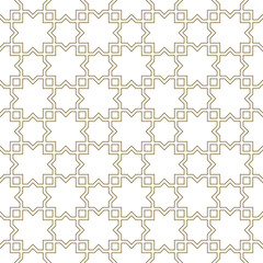 Seamless arabic geometric ornament in brown color.