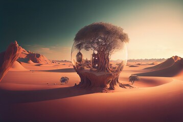 fantasy landscape. Colorful landscape.