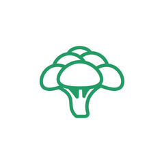 Broccoli vector illustration, broccoli flat icon