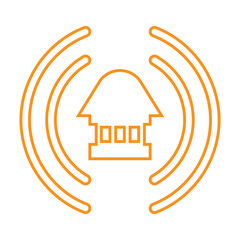 lighthouse logo illustration vector