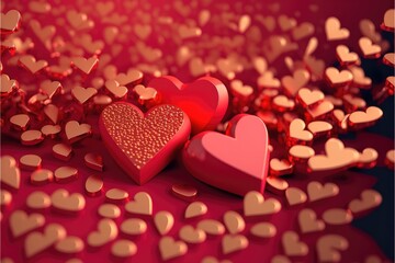 Obraz premium Valentine Heart Background