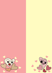 heart monster background