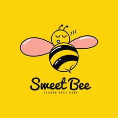 Bee logo design vector. Insect logo concept vector