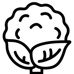 Vector vegetables icons set in cartoon style. Collection farm product for restaurant menu, market label.