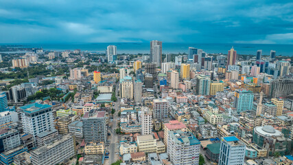Fototapeta na wymiar aerial view of Dar es salaam, Tanzania