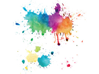 Vector of colorful watercolor splash.