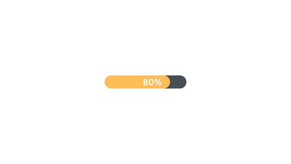 80 % Progress bar