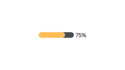 75 % Progress bar