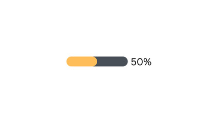 50 % Progress bar