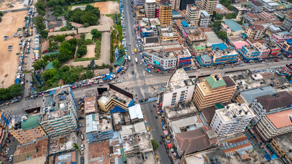 aerial view of Dar es salaam, Tanzania