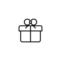 Gift flat vector icon. Present flat vector icon