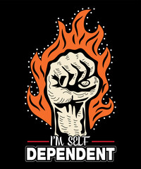 Motivational Illustration T-shirt Design