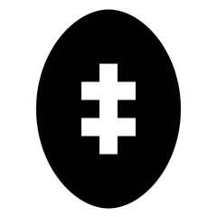 Football glyph icon